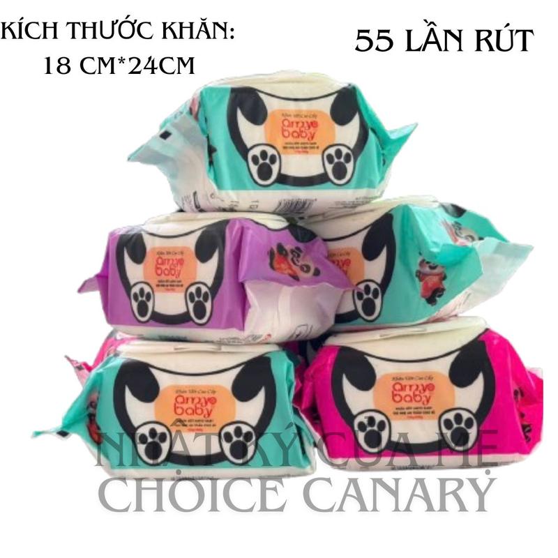 Combo 10 Gói Khăn giấy ướt AMYO BABY 650G, Vải bi dày khổ 18*24cm, Mềm mịn, Không mùi, Giá Gốc