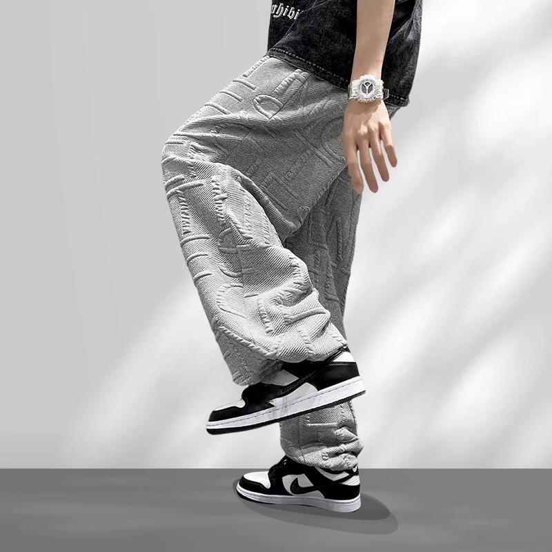【COD】celana y2k motif celana oversize pria a1 carpenter celana baggy pria floral baggy pants pria korean style wanita/pria celana hitam sweatpants pria 4
