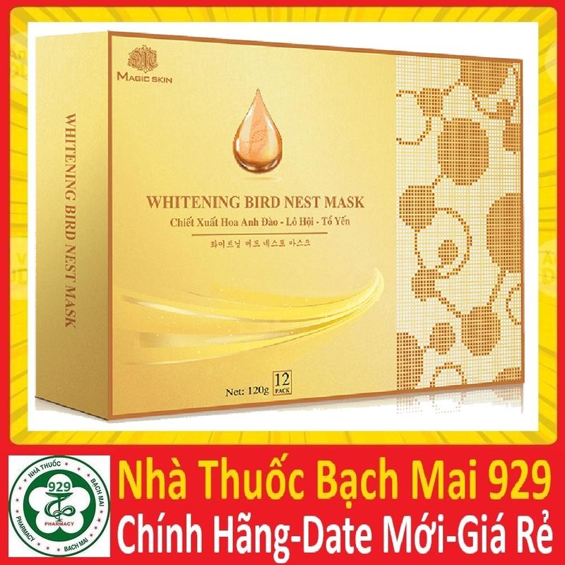 Mặt nạ dưỡng da dịch yến magic skin Skincare Dưỡng Da Mặt Làm Đẹp Da Dưỡng Ẩm Da Nữ Mask Đắp Mặt mặt nạ ủ yến trắng da whitening bird nest mask hộp 12 miếng magic skin magicskin