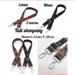 Tali strap Tas Selempang Motif Webbing Tebal AAC nikel dijamin kuat panjang 120 cm lebar 2,5 cm termurah