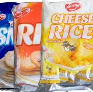 Naraya Cheese Rice Crackers - Snack Halal dengan Rasa Keju yang Lezat dan Crispy