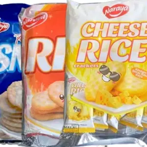 Naraya Cheese Rice Crackers - Snack Halal dengan Rasa Keju yang Lezat dan Crispy