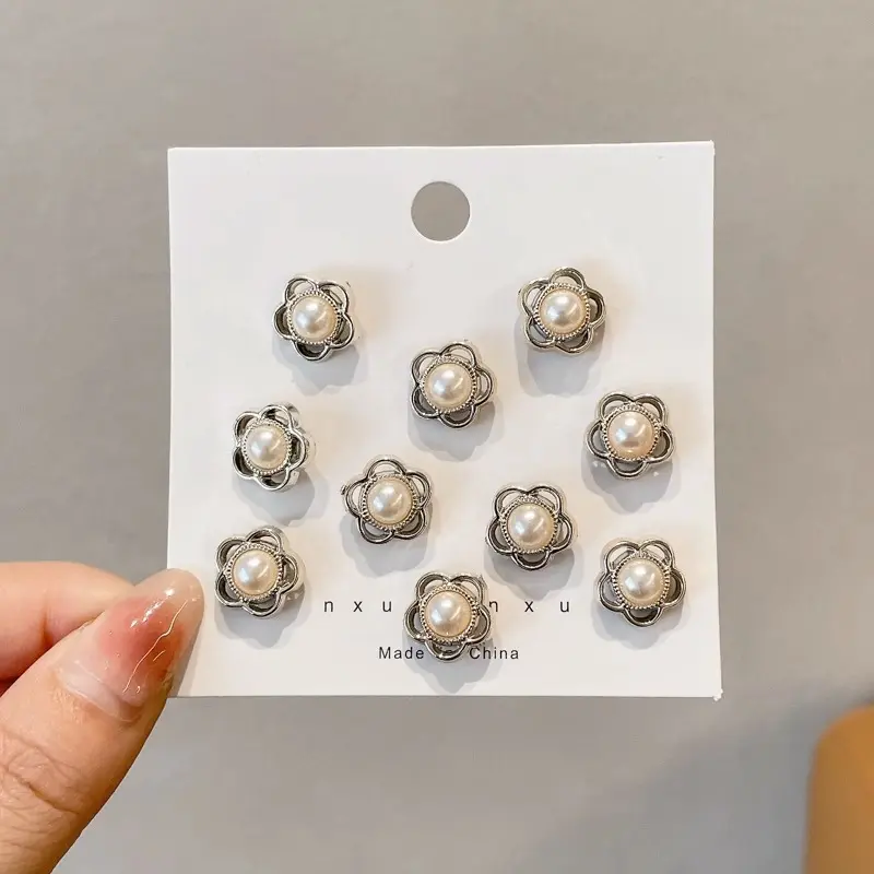 Trâm Cài Cố Định Ngực Quần Áo, Nút Ẩn Cổ Áo, Ghim Cài Phụ Kiện, Không Cần May, Dụng Cụ Hữu Ích, Kim Nút Nhỏ Vô Hình  Women Nữ Caro Móc Khoá Voi，Nhỏ và dễ thương để trang trí，Dễ dàng tháo rời, có thể tái sử dụng 5
