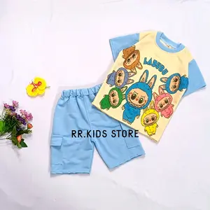 Baju Setelan Anak Perempuan dan Laki laki Viral / Sublim Labubu Setelan Anak Bahan Babyterry 1 -11 Tahun