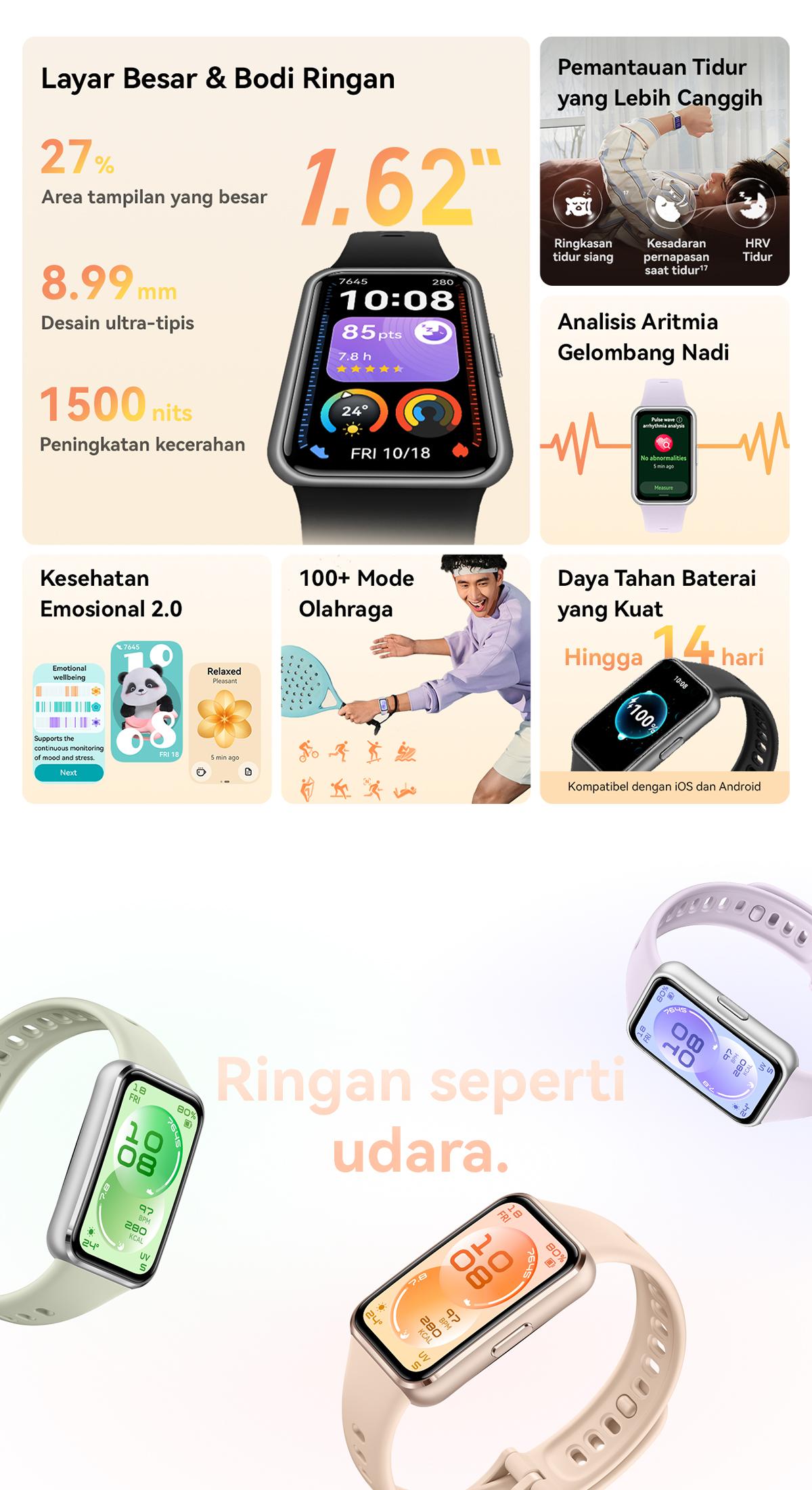 【TOP 1 BEST SELLING】HUAWEI Band 11 Series | 1.62”AMOLED Display | Enhanced Sleep Tracking | Heart Health Management | Smartwatch-like | Android & iOS