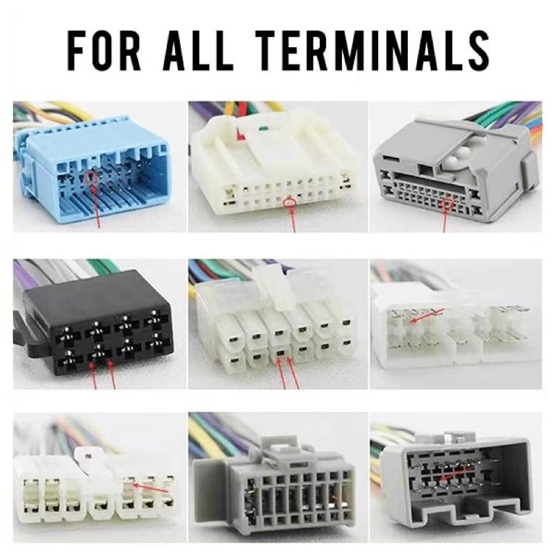 Product Introduction of Lensent 41pcs 11pcs set terminal connectoroin remover model car wire socket pin Wire Terminal removal opener tool socket pembuka Cable Connector Crimp Pins Extractors Hand Tool Plug Key Pin Ejector Release Pin Kit 17