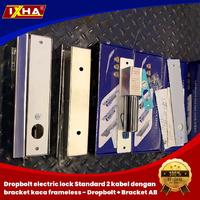Gambar Dropbolt electric lock Standard 2 kabel dengan bracket kaca frameless - Dropbolt only dari Barrier Gate ID Kota Bekasi 1 Tokopedia