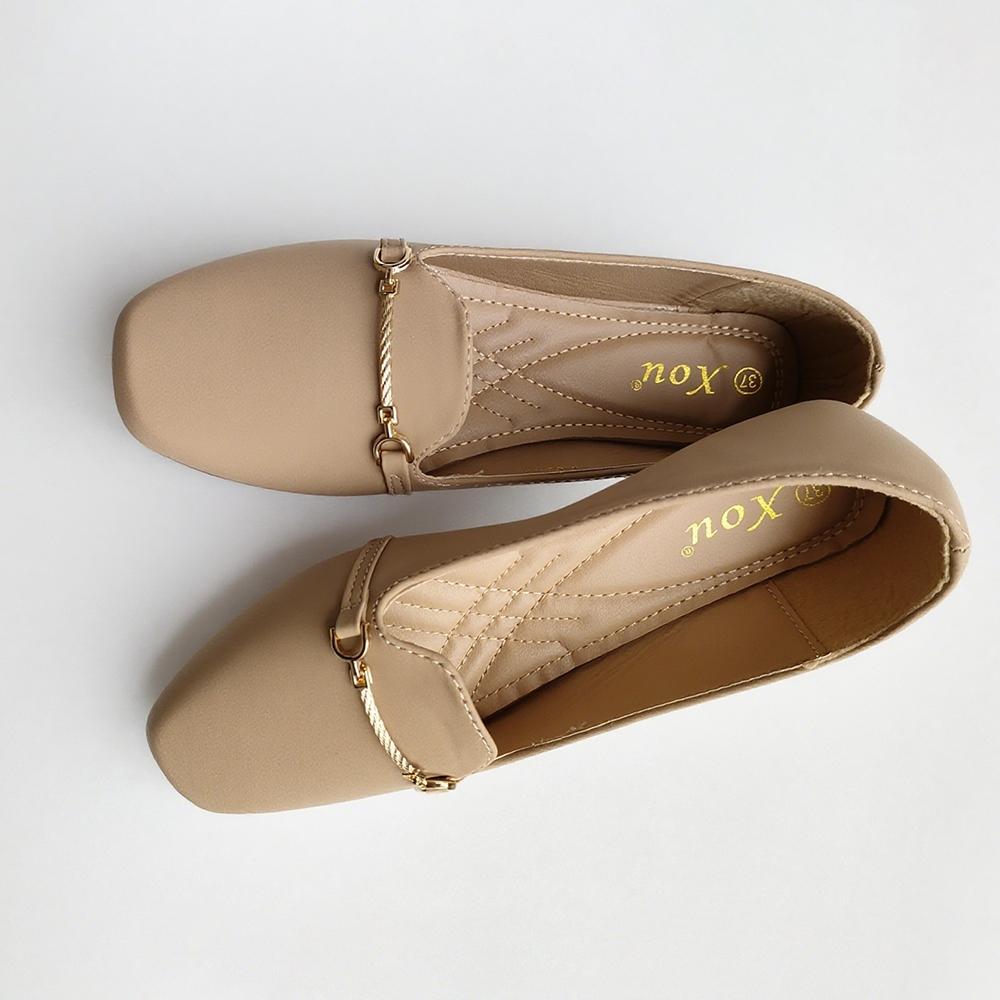 XOU New FASHION Sepatu Flatshoes A-38 Sepatu Kerja Wanita Nyaman untuk Sehari-hari dengan Pilihan Warna Variatif pesta flat tali belakang glossy