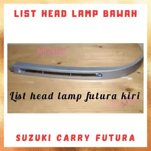 [PCS] List Lis Bawah Headlamp Head Lamp Lampu Besar Depan Carry Futura Silver Satuan