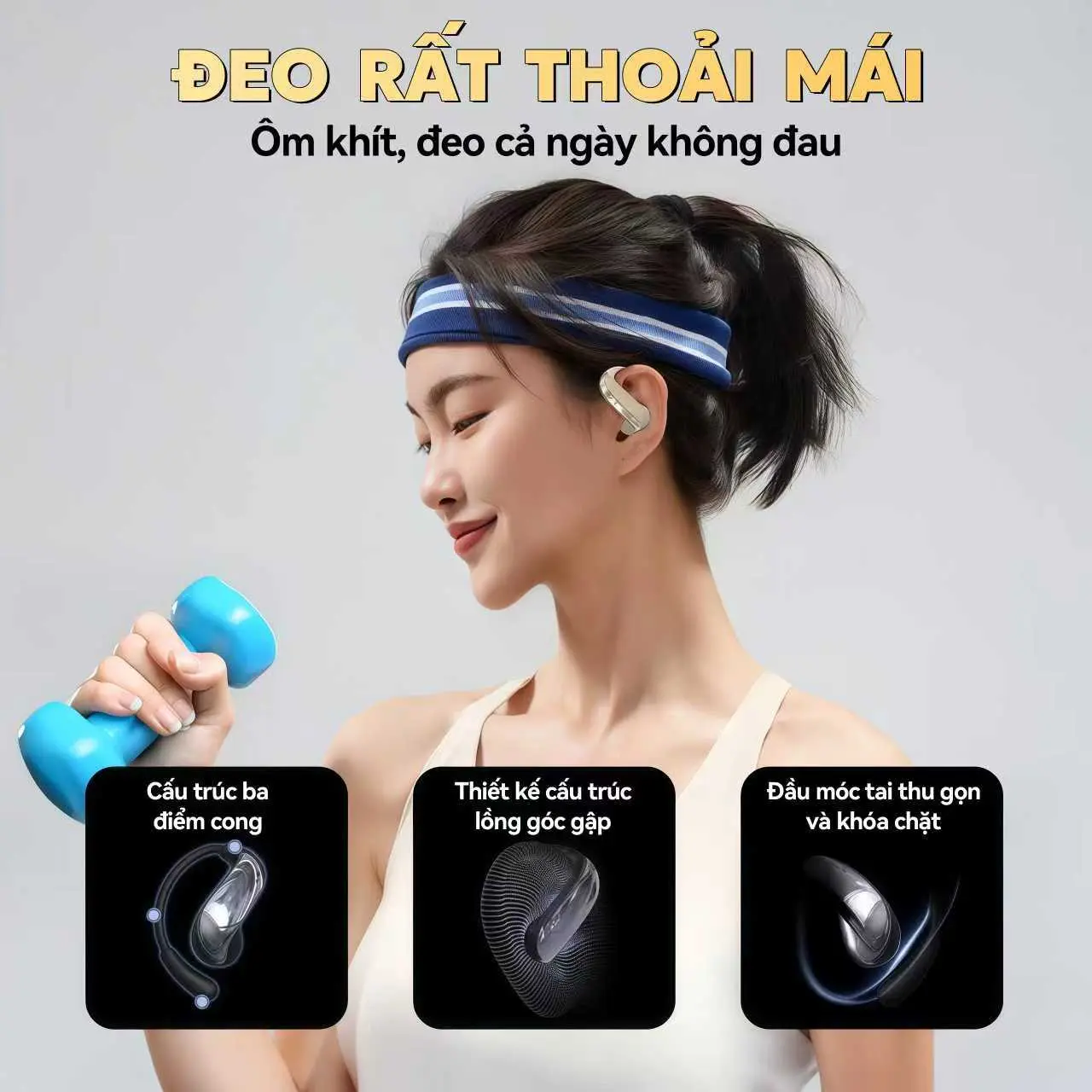 N73 Tai Nghe Dạng Mở, Âm thanh HiFi, Chế tác Titanium, Chất liệu mảnh dẻ linh hoạt, Khử ồn thể thao, Cảm ứng chạm, IPX5 chống nước chống bụi, Bluetooth 6.0, Đeo nhẹ không cảm giác | BigBuy360 - bigbuy360.vn N73 Tai Nghe Dạng Mở, Âm thanh HiFi, Chế tác Titanium, Chất liệu mảnh dẻ linh hoạt, Khử ồn thể thao, Cảm ứng chạm, IPX5 chống nước chống bụi, Bluetooth 6.0, Đeo nhẹ không cảm giác | BigBuy360 - bigbuy360.vn