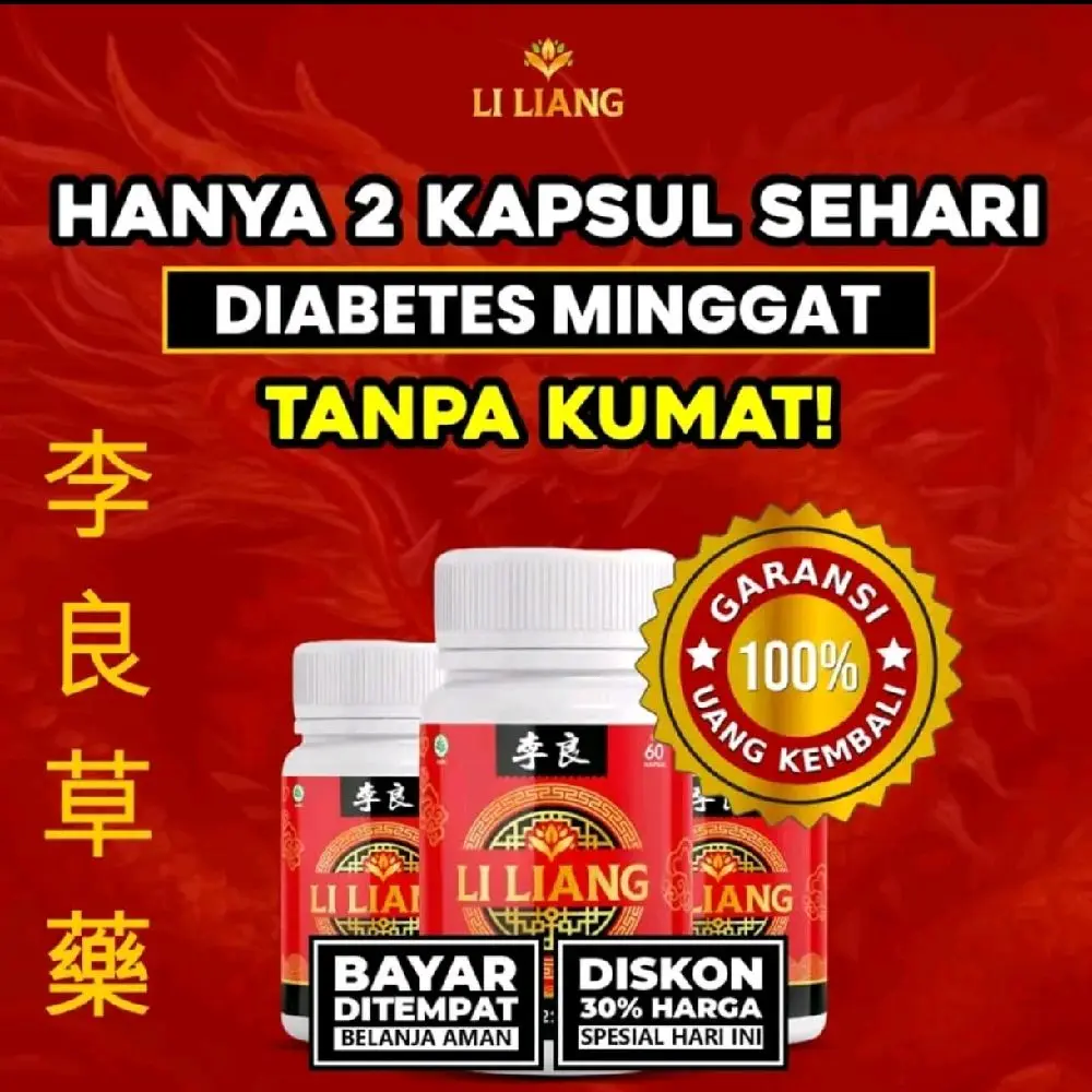 Li Liang Diabetes Kolesterol Dan Gula Darah Herbal Cina isi 30 Asli