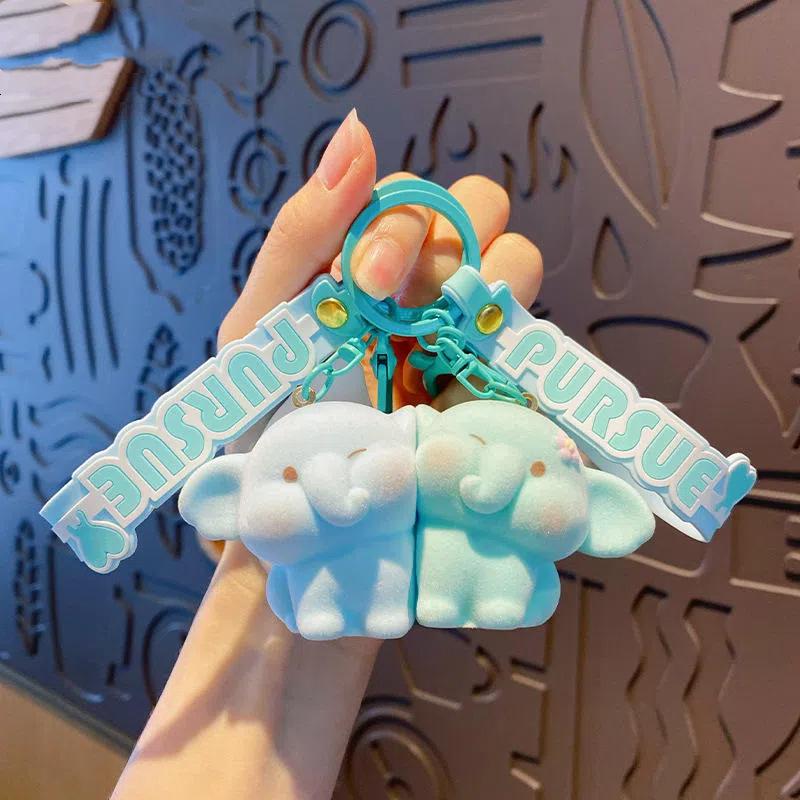 Bagusboy 2 Pcs Magnetik Gantungan Kunci Tas Kucing Cat Matching Keychain Couple Lucu Sepasang Anjing Babi Kartun Pasangan Boneka Liontin Tas Sekolah Mobil Hadiah Kecil Anak Mainan Perempuan Tali Lucu Toys PVC