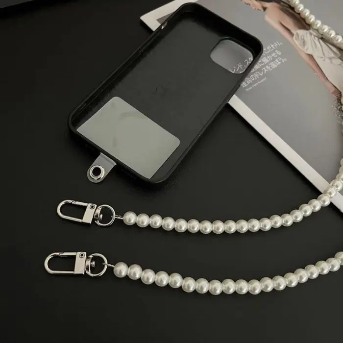 HPS-07 TALI HP SELEMPANG GANTUNGAN HAPE STRAP PHONE MUTIARA PUTIH SPESIAL 4