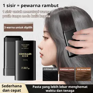 Stik Pewarna Rambut Untuk Menutupi Uban Hair Line Corrector Powder Stick Waterproof Sweatproof Full Hair Instantly Penutup Menutup Uban Rambut Putih Tipis Pitak Jarang Mengkoreksi Jidat Tinggi