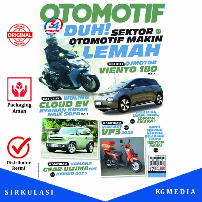 Gambar Tabloid Otomotif Edisi Terbitan September 2025 - OTOMOTIF NO.17 dari Sirkulasi KGMedia Kota Administrasi Jakarta Pusat 5 Tokopedia