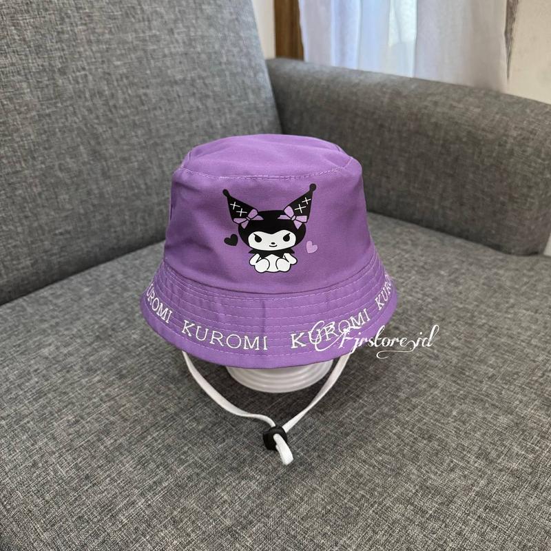 Topi Bucket Anak Perempuan Laki-laki Kuromi, Melody, dan Cinnamoroll 8