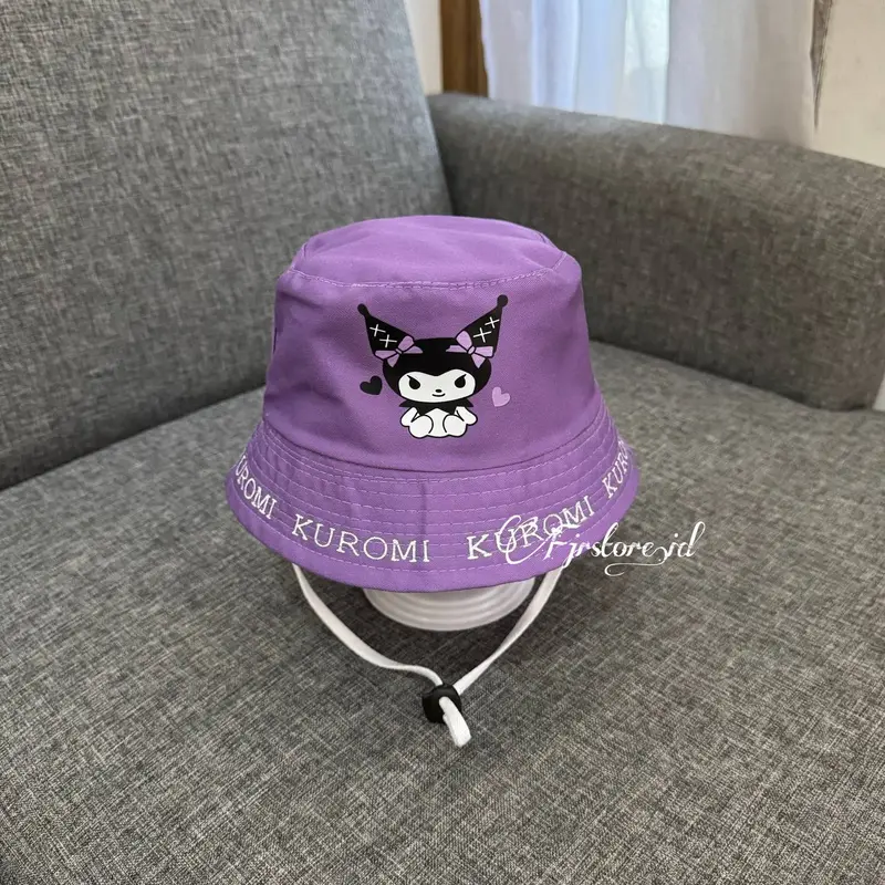 Topi Bucket Anak Perempuan Laki-laki Kuromi, Melody, dan Cinnamoroll 7