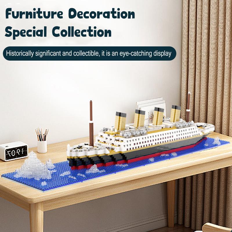 Product Introduction of Titanic Ship Model Building Blocks Classic Large Ship Assembled Toys for Boys transformers toys resin anime toy car mofusand blind icebreaker toy car magnetic tiles sis diecast blind box hongli big panda wooden cup noodle customizable car deal dough 2