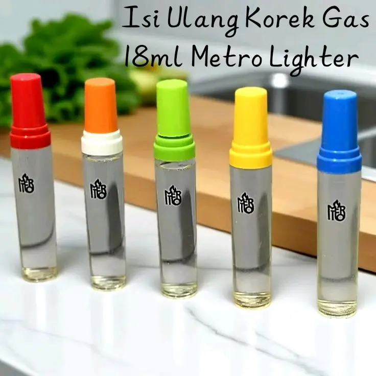 Isi Ulang Refillable Korek Gas 18ml Metro Lighter