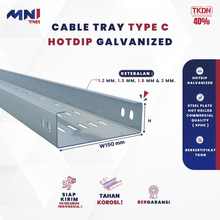 Cable Riser Outside Jual Kabel Tray / Cable Tray Tipe C & U W150xH100 L3000 1.5mm - Anti ...