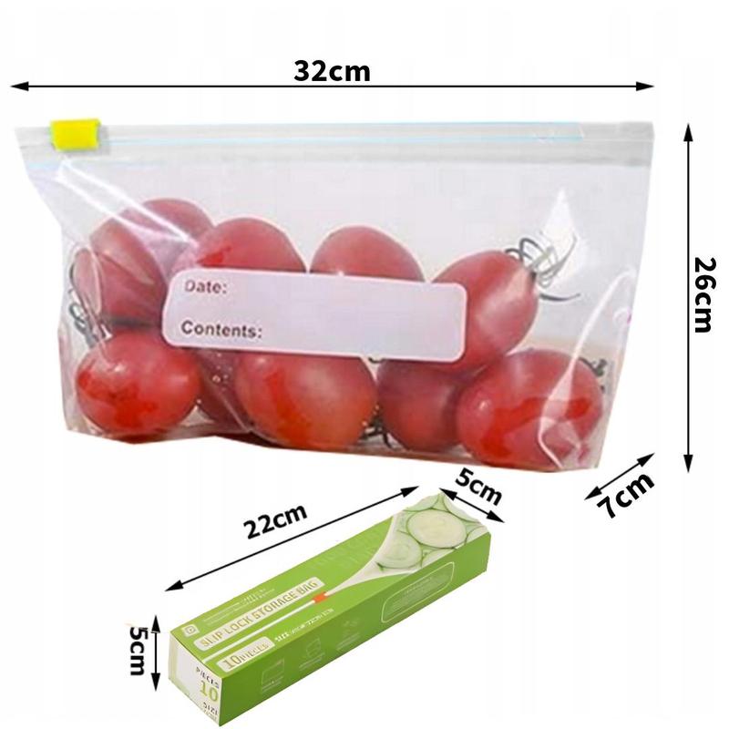 Product Introduction of Túi lưu trữ Khóa trượt, niêm phong chân không, để bảo quản và đông lạnh thực phẩm, có thể tái sử dụng 9