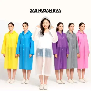 Jas Hujan Eva Bahan Elastis Nyaman Dipakai disaat Musim Hujan dengan Pilihan Warna Cerah dan Desain Fleksibel untuk Pria dan Wanita