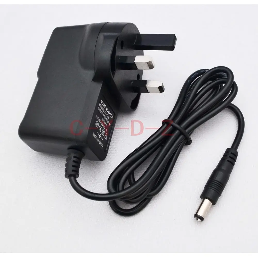 AC 100V-240V  DC adapter 3V 4.5V 5V 6V 7.5V 8V 9V 10V 12V 500mA 1A 1.5A 2A power supply UK plug 5.5mm x 2.1mm . Laptop Office