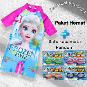 baju renang anak perempuan baju renang anak anak FROZEN usia 1 sampai 12tahun