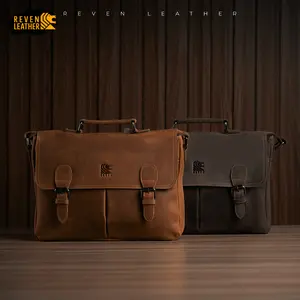 Tas Selempang Pria Sling Bag Kulit Sapi Asli Reven Asgard Tas Laptop Kulit