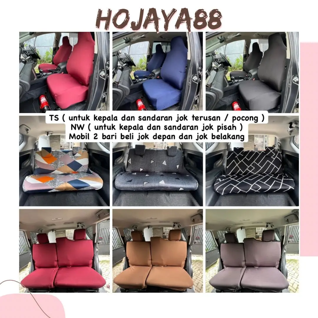 Sarung Jok Mobil Penutup Jok Mobil Bahan Polyester Elastis Cocok untuk Semua Jenis Jok Mobil Mudah Dipasang