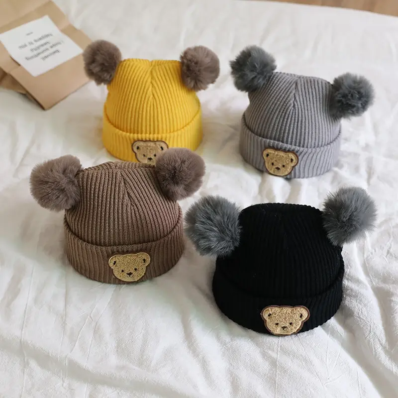 Kids' Chic Stretchy  Knit Hat Girls and Boys Fashionable Hat