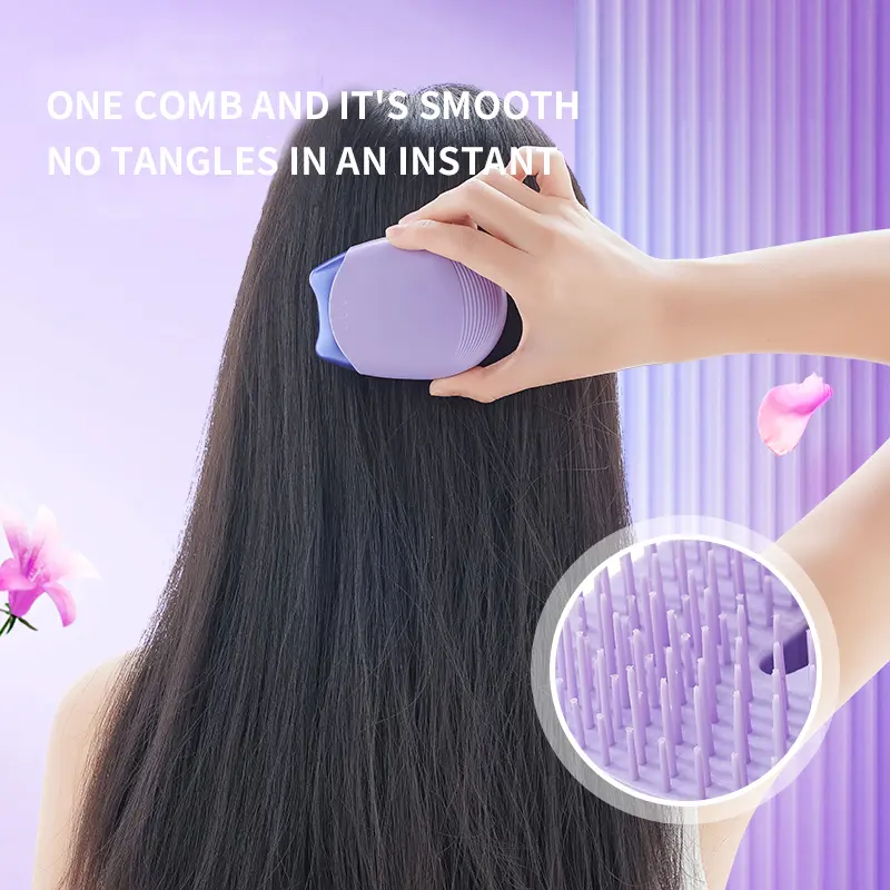 Lược Duỗi Tóc, Thiết Kế Móng Vuốt Mèo, Lược Mát Xa Đầu, Cầm Tay, Chống Tĩnh Điện, Chống Rối, Thích Hợp Sử Dụng Khi Đi Du Lịch, Sử Dụng Cho Tóc Ướt Và Khô, Hàng Mới Về