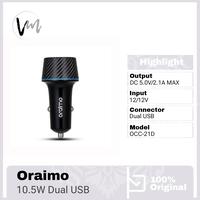 Gambar Oraimo Car Charging Mobil / Motor Highway Dual USB OCC-21D 10.5W Car Charger Kit Ultra Highway Pro QC 3.0 & PE 2.0 dari Venus Mobile Kota Administrasi Jakarta Barat 1 Tokopedia