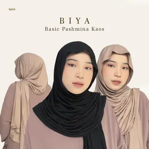Karsalabel Biya Pashmina Kaos Basic Rayon Premium