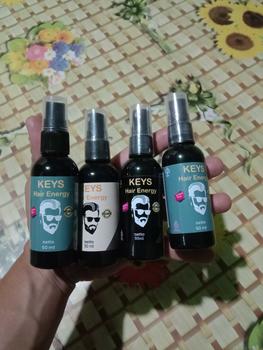 Product Review of Paket Hemat 4 Botol Minyak Rambut Keys Hair Energy 50 ml Solusi Rambut Kering dan Wangi Sepanjang Hari from R**9 0