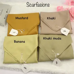 Jilbab Khaki Muda PNS Hijab Segiempat voal Premium Kerudung Dinas ASN Warna Khaky by scarfasionshijab