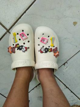 Product Review of Sepatu Sandal Wanita Jelly Baim Bear Boba Wedges terbaru Sendal from G**p 0