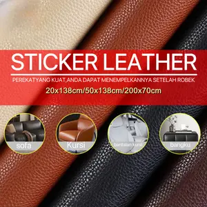 QPT Mall 200cm*70cm COD Lem impor yang kuat  Sticker Stiker Tambalan Penambal Perbaikan leather Repair Serba Guna Bahan Kulit berkualitas import untuk Reparasi Perbaikan Kursi Sofa Jok Mobil Motor dan Furniture