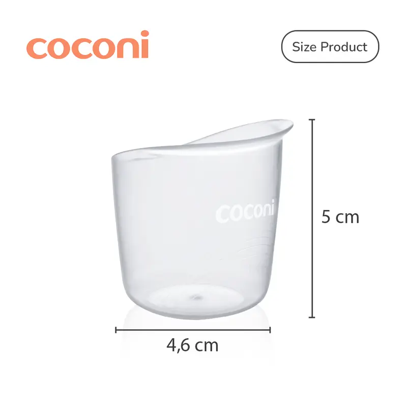 COCONI Newborn Baby Cup Feeder | Gelas Pemberi Asi Pada Bayi Baru Lahir | Gelas Kecil Anak Bayi 7