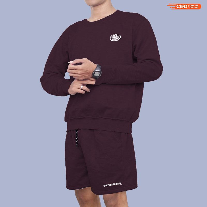 UNIFIED ONESET STELAN SOCIETY HOODIE CREWNECK ATASAN BAWAHAN Celana DISTRO COUPLE COMFORT Tebal 6