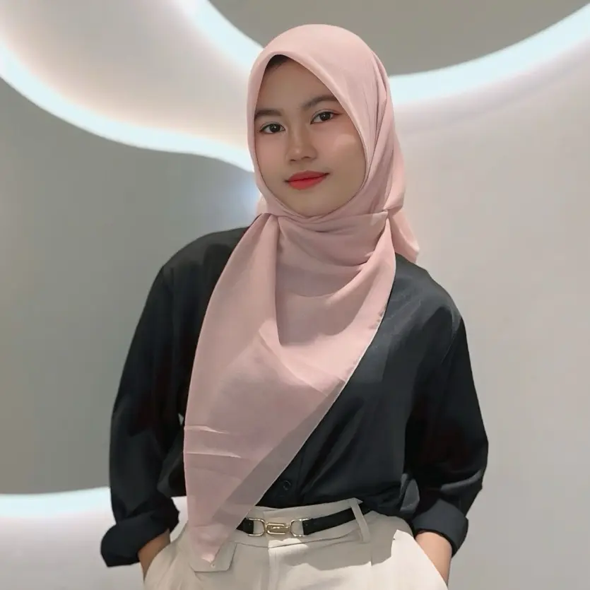 Hijab segi empat paris jadul | Paris jadul premium | paris jadul varisha | Hijab paris jadul varisha murah Kerudung Square Wanita Basic