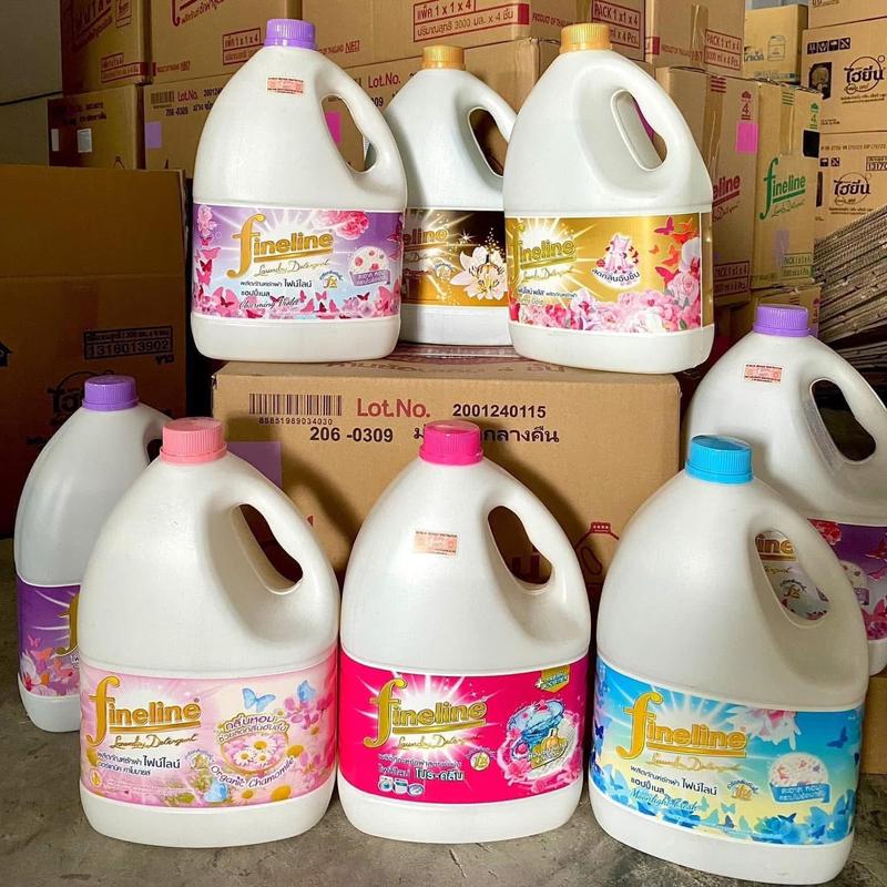 Nước Giặt Fineline Thái Lan 3000ml Full Màu - Thơm Ngát, Sạch Sâu, Giữ Vải Như Mới - Hàng Chính Hãng
