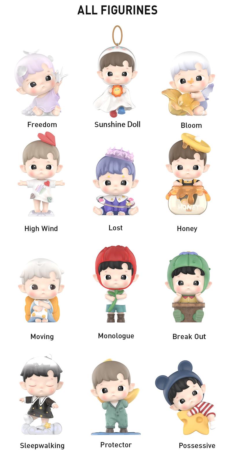 Product Introduction of POP MART HACIPUPU In My Dream Series Figures blind box toys 0