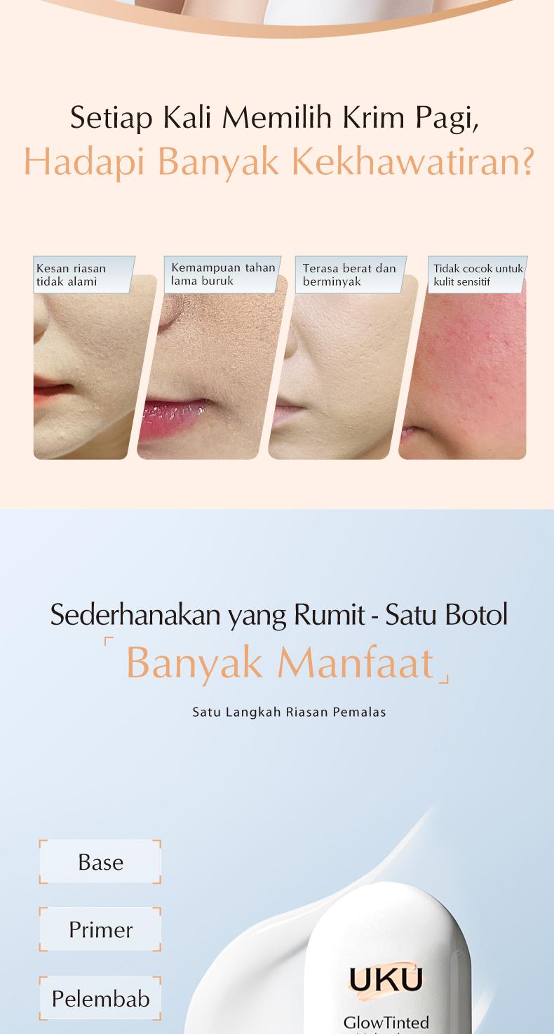 【BPOM】UKU BB Cream 6-in-1 Mencerahkan dengan Niacinamide Retinol Ekstrak Ginseng | Waterproof Tahan Lama Seharian Melembabkan Menutupi Noda Primer Wajah 30g 【BPOM】UKU BB Cream 6-in-1 Mencerahkan dengan Niacinamide Retinol Ekstrak Ginseng | Waterproof Tahan Lama Seharian Melembabkan Menutupi Noda Primer Wajah 30g
