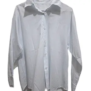 kemeja putih katun wanita Panjang