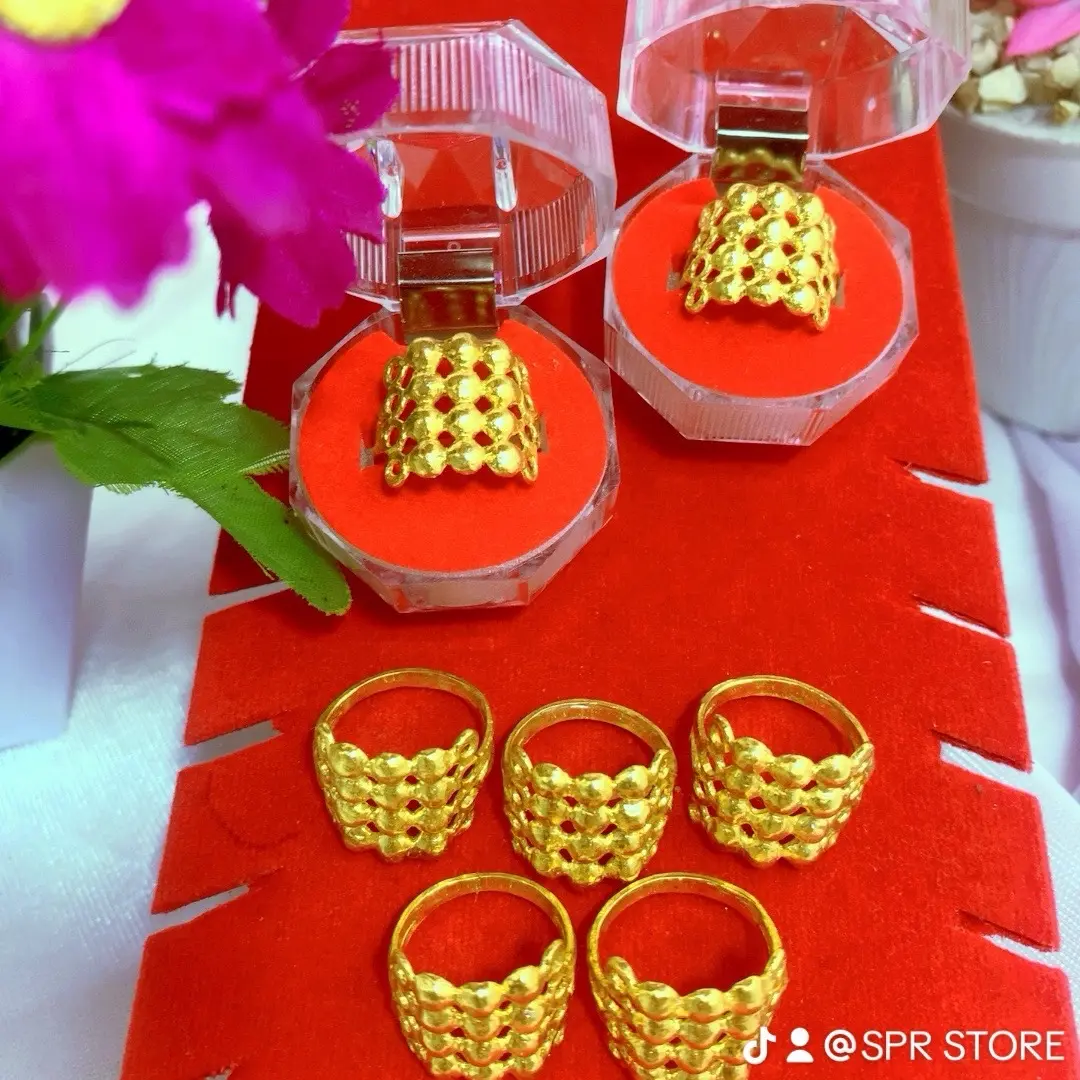 CINCIN R50 ANGGUR PERHIASAN EMAS LAPIS KRISTAL