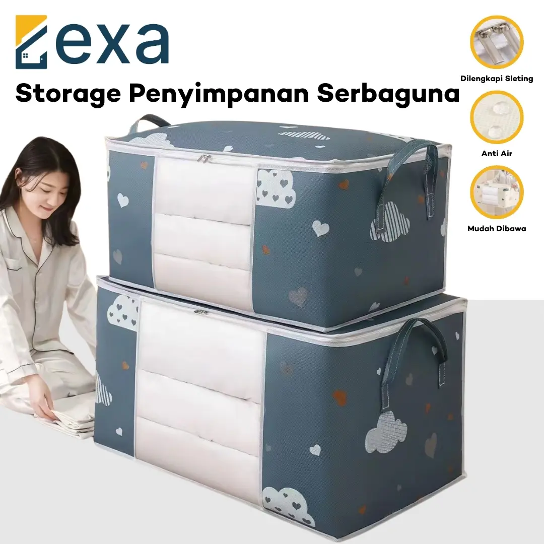 Storage Baju Tempat Penyimpanan Pakaian Selimut Bed Cover Organizer