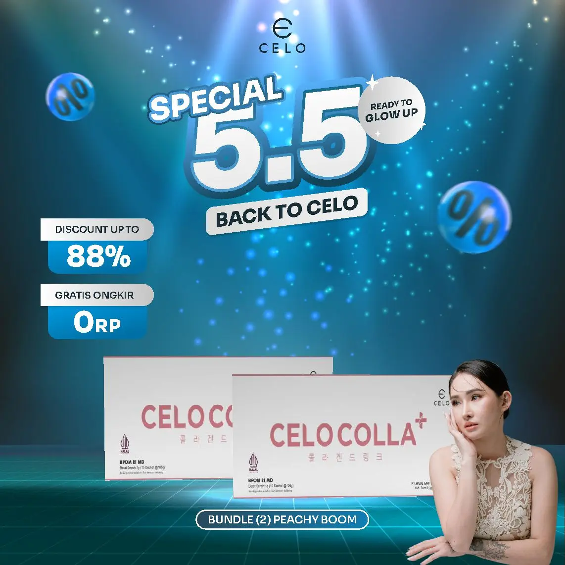 (Free Peachyboom) CELO BUNDLE (2) PEACHYBOOM DRINK