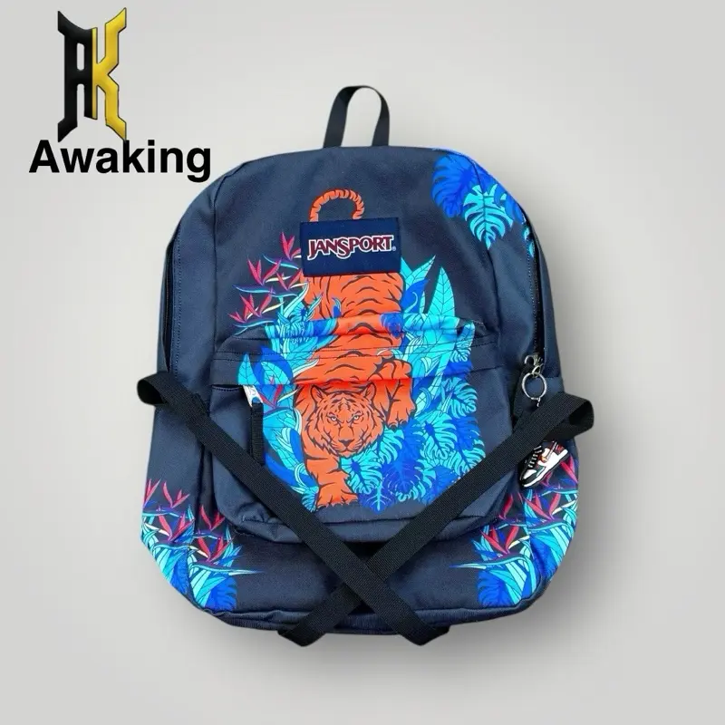 Awaking Tas Awaking Harimau Backpack Tiger Pria Motif Unik Bahan Polyester  750x750 Tahan Lama Default - Main Image