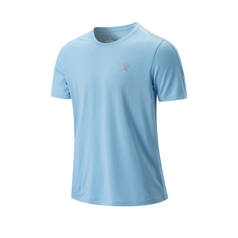 Product Introduction of 878229010132 XTEP Men Short Sleeve Knitted Sweater Quick Drying Round Neck Comfortable Leisure 28
